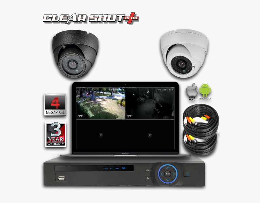 4-channel 4mp Dvr Surveillance System - B Channel Dvr Camera, HD Png Download, Free Download