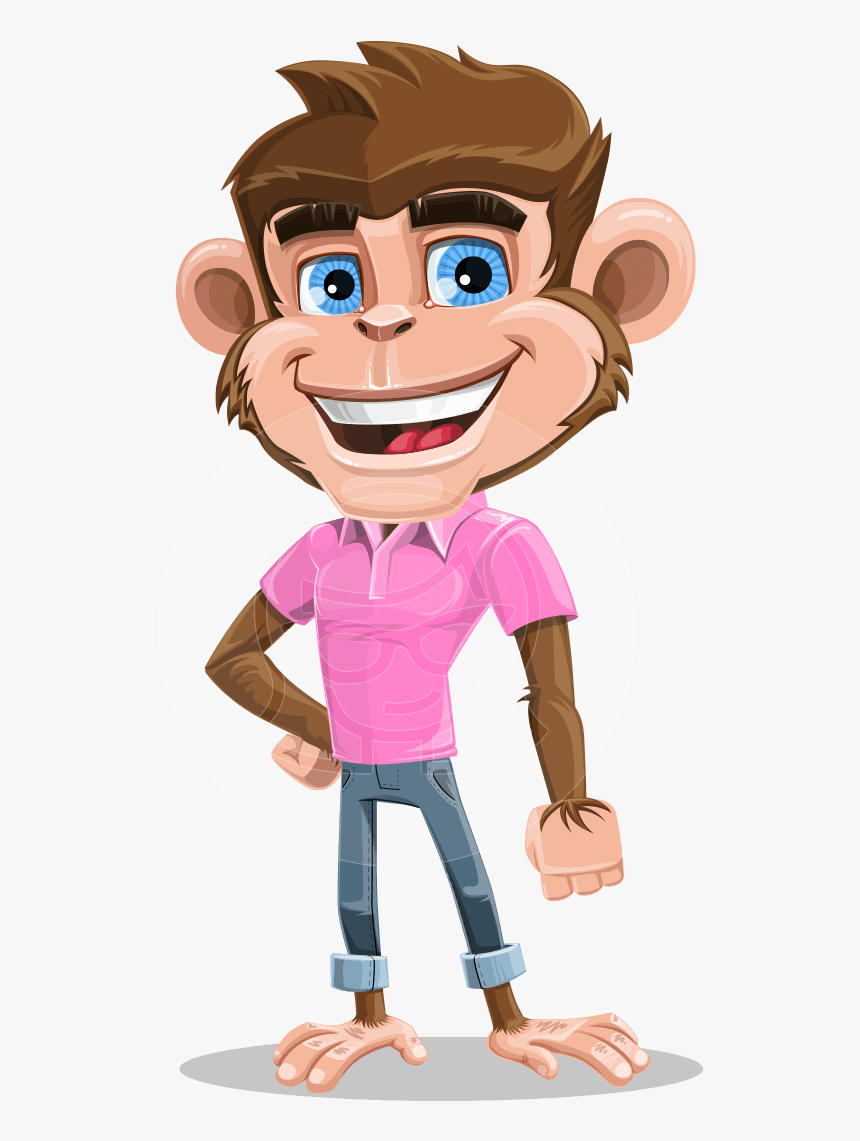 Ape Cartoon Vector Character Aka Dunc The Funky Monkey - Cartoon, HD Png Download, Free Download