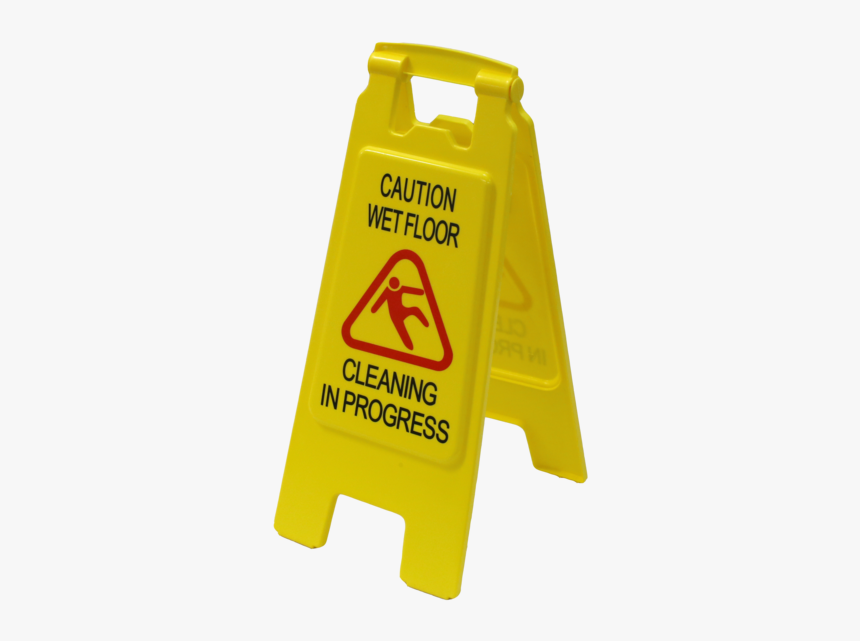 Floor Signs - Yellow - Wet Floor Sign, HD Png Download, Free Download