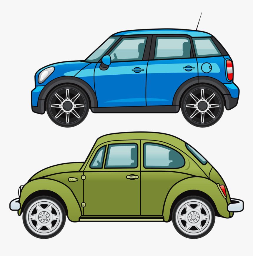 Two Mini Cartoon Car, HD Png Download, Free Download