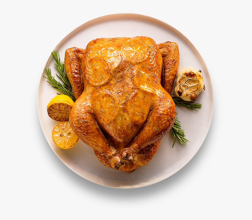 Transparent Rosemary Clipart - Roasted Chicken Top View, HD Png Download, Free Download