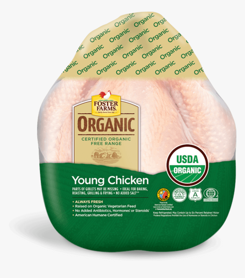 Organic Whole Young Chicken - Usda Organic, HD Png Download, Free Download