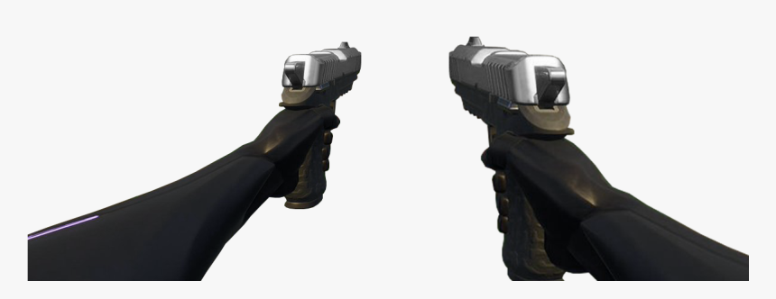 Two Types Of Dual Pistols First Person Angles Free - Transparent First Person Guns, HD Png Download, Free Download