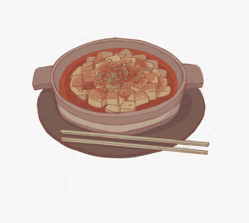 Hand Drawn Food Mapo Tofu Casserole Png And Psd - Earthenware, Transparent Png, Free Download