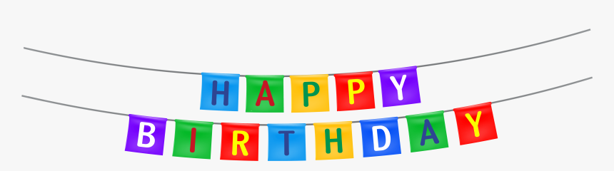 Happy Birthday Streamer Png Clipart Image Transparent Background Happy Birthday Clipart Png Download Kindpng