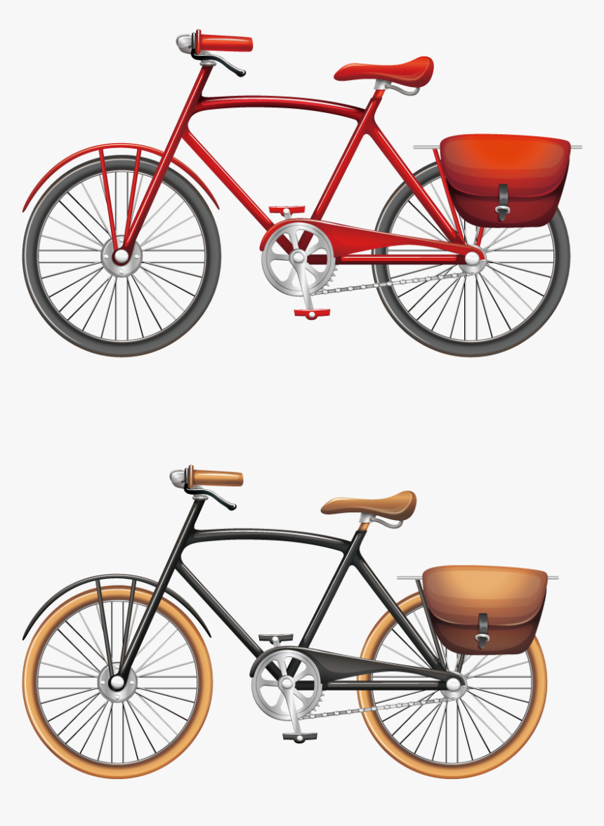 Bicycle Stock Photography Clip Art - Vintage Bicycle Art Vector, HD Png Download, Free Download