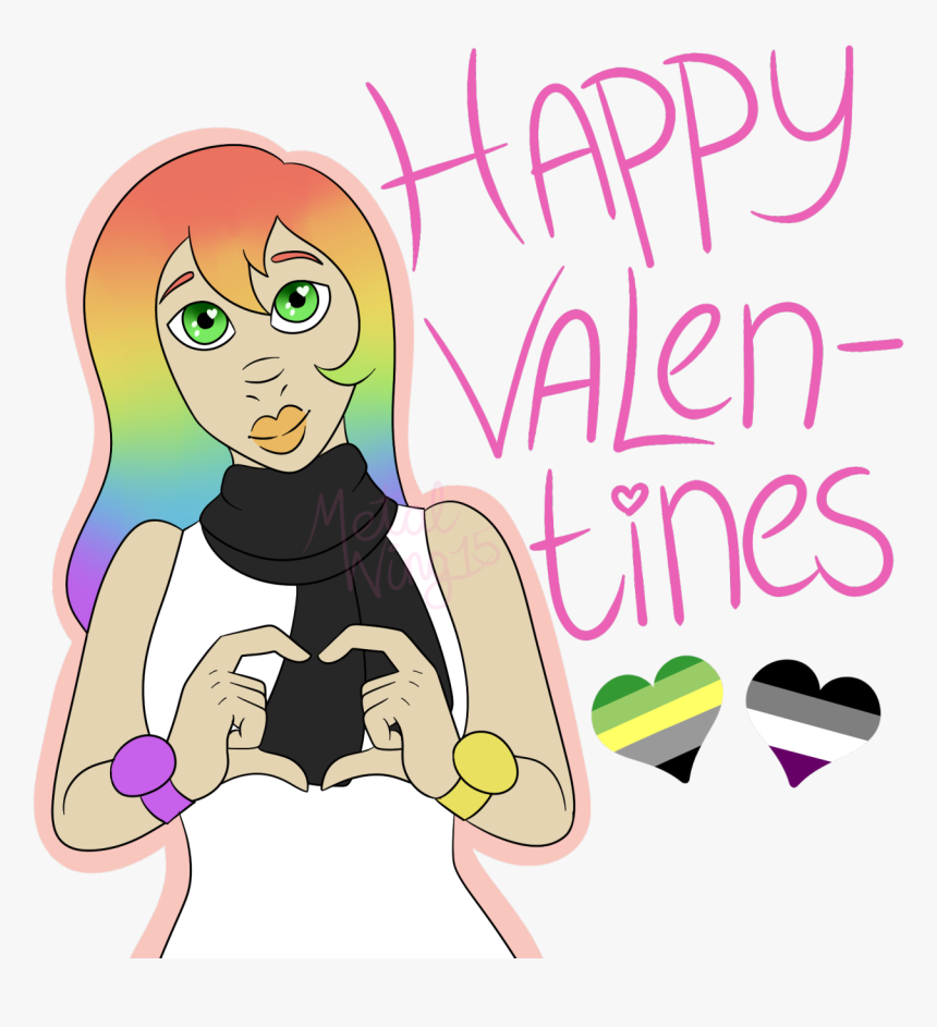 Have A Smol Artsie Doodle For Valentines Cuz Why Not - Cartoon, HD Png Download, Free Download