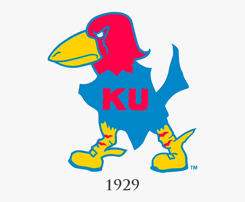 Ku Jayhawk Logo Through The Years, HD Png Download, Free Download