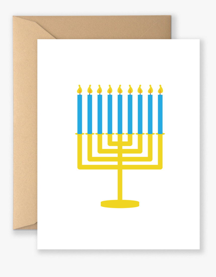 Menorah Holiday Greeting Card, HD Png Download, Free Download