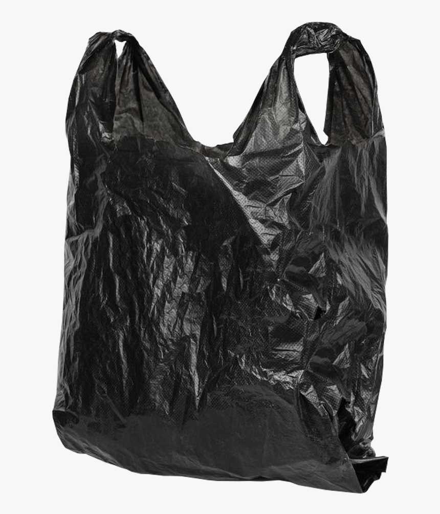 A Black garbage bag on transparent background with empty space around it AI  Generated 27187854 PNG