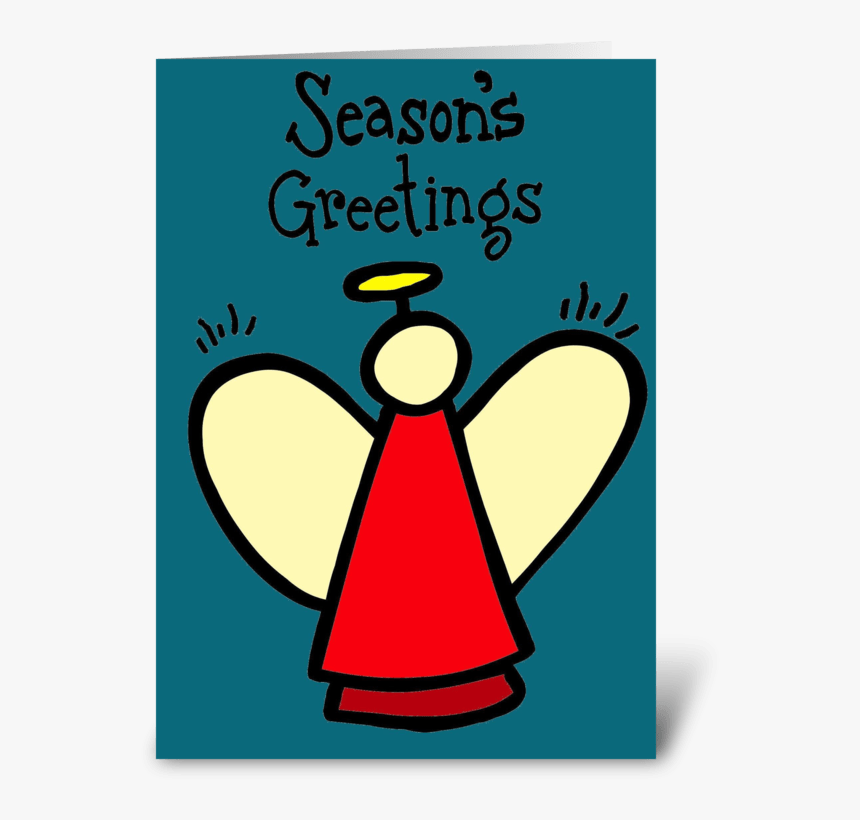 Christmas Angel Greeting Card, HD Png Download, Free Download