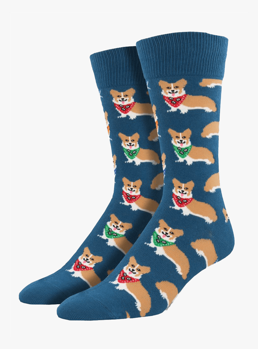 Steel Blue Corgi Socks - Sock, HD Png Download, Free Download