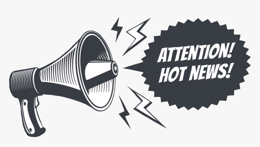 Megaphone Atttention News Freetoedit - Vector Megaphone, HD Png Download, Free Download