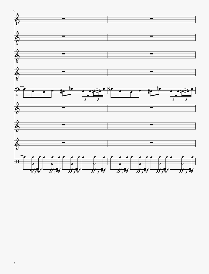 Balrog Boogie Slide, Image - Sheet Music, HD Png Download, Free Download