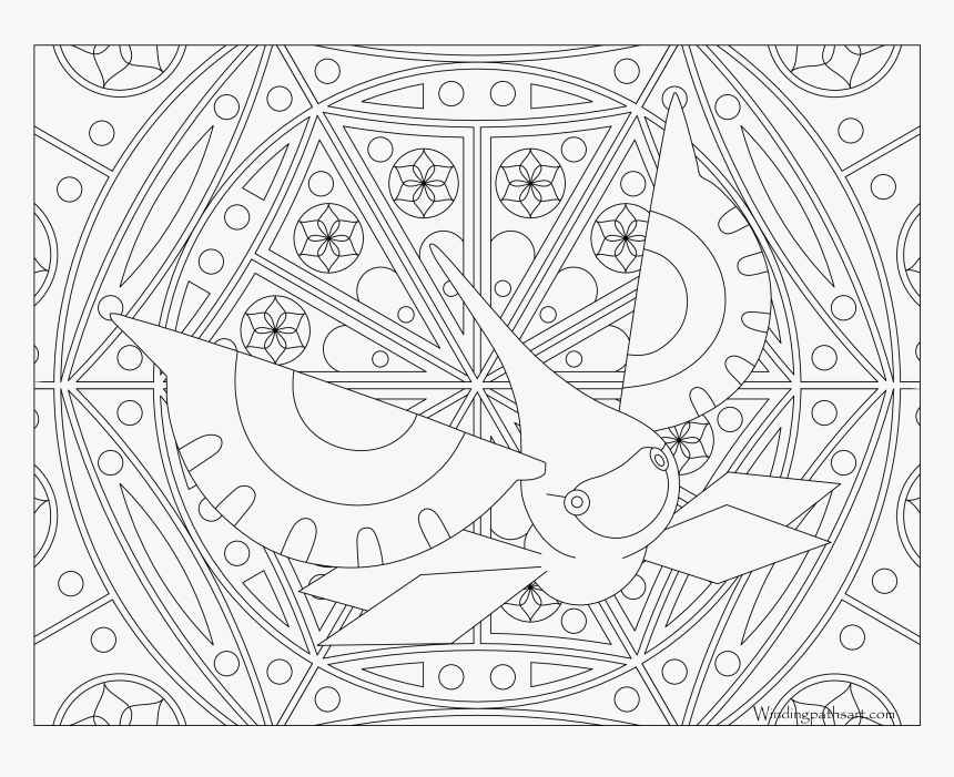 Pokemon Mandala Coloring Pages, HD Png Download, Free Download