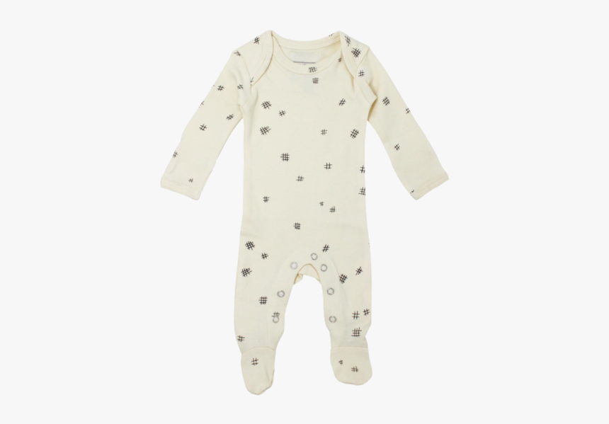 L"oved Baby, Baby Beige Crosshatch Sleeper - Polka Dot, HD Png Download, Free Download