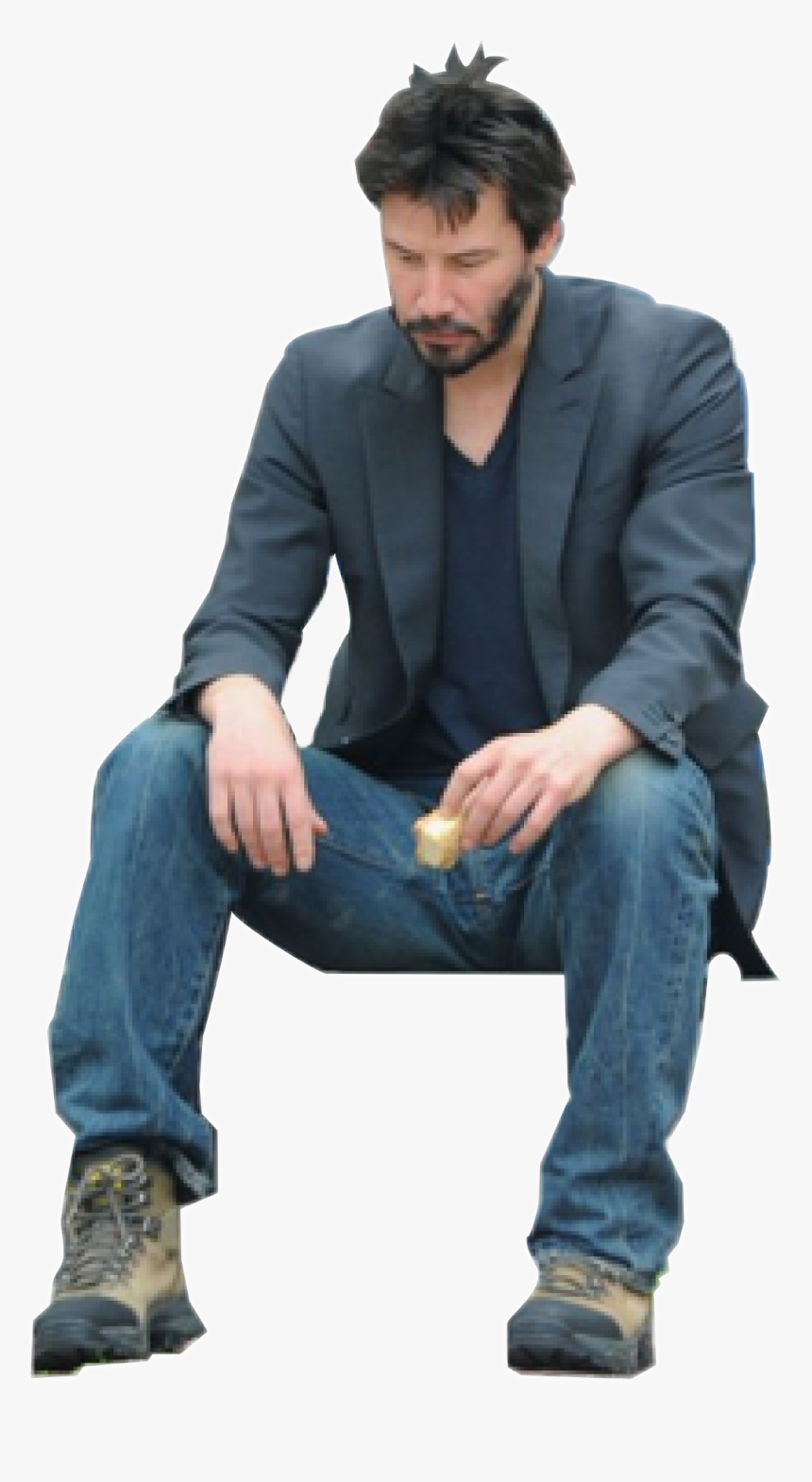 #sadkeanu #keanureeves #keanu - Sad Keanu Reeves Png, Transparent Png, Free Download