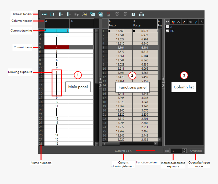 Xsheet View, HD Png Download, Free Download