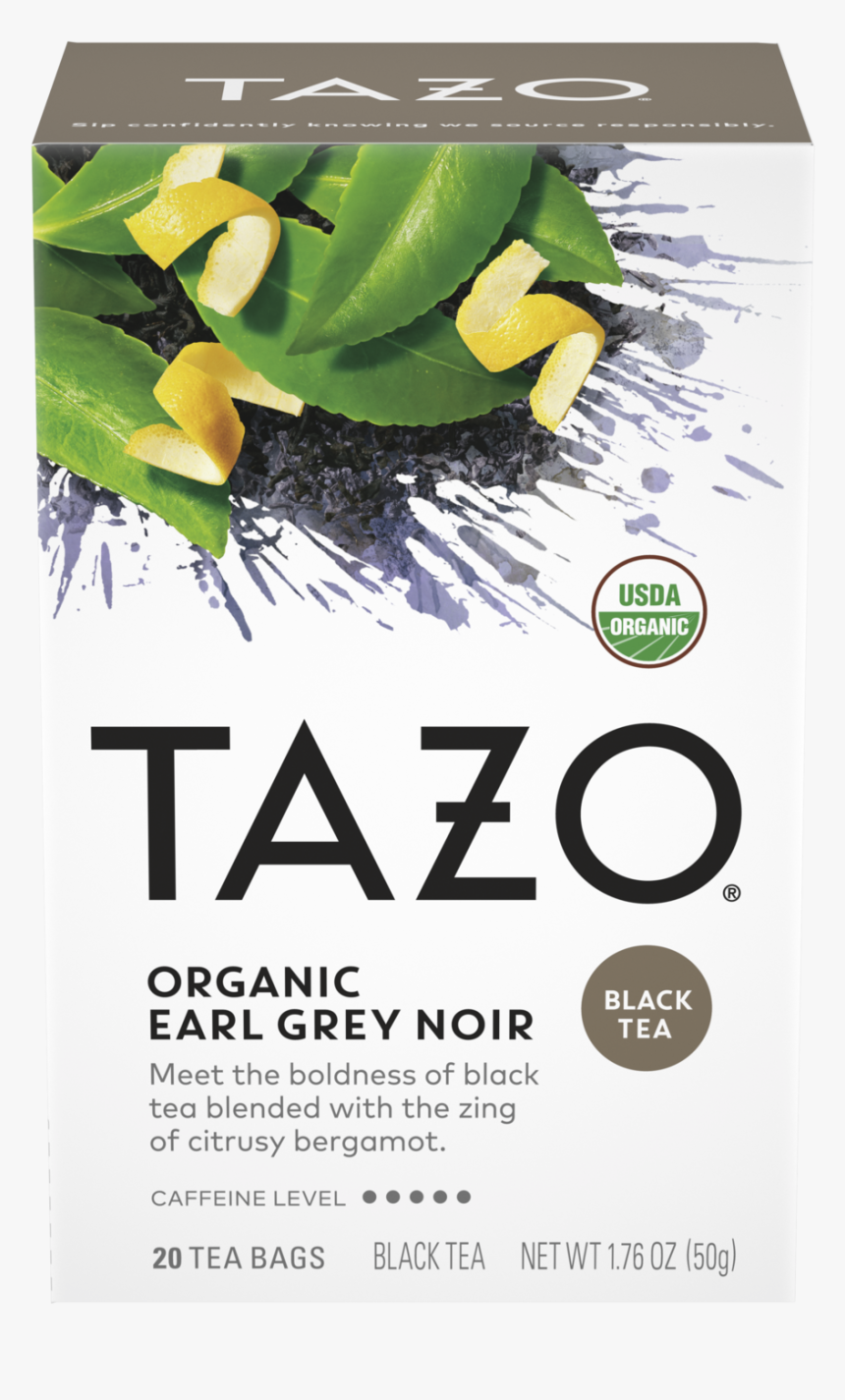 Tazo Organic Earl Grey Noir 20ct - Tazo Passion Tea, HD Png Download, Free Download