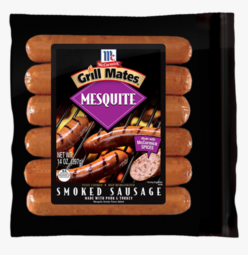 Mesquite Smoked Sausage - Mccormick Grill Mates Smoked Sausage, HD Png Download, Free Download