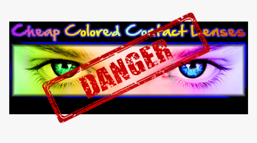 Halloween Lenses Cheap Dangerous Infection - Graphic Design, HD Png Download, Free Download