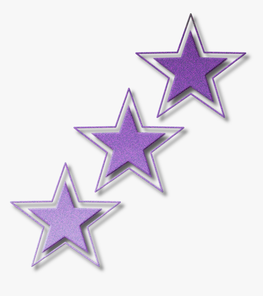 Purple Glitter Star Png, Transparent Png, Free Download