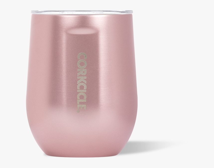 Corkcicle Rose Metallic 12oz Stemless - Water Bottle, HD Png Download ...