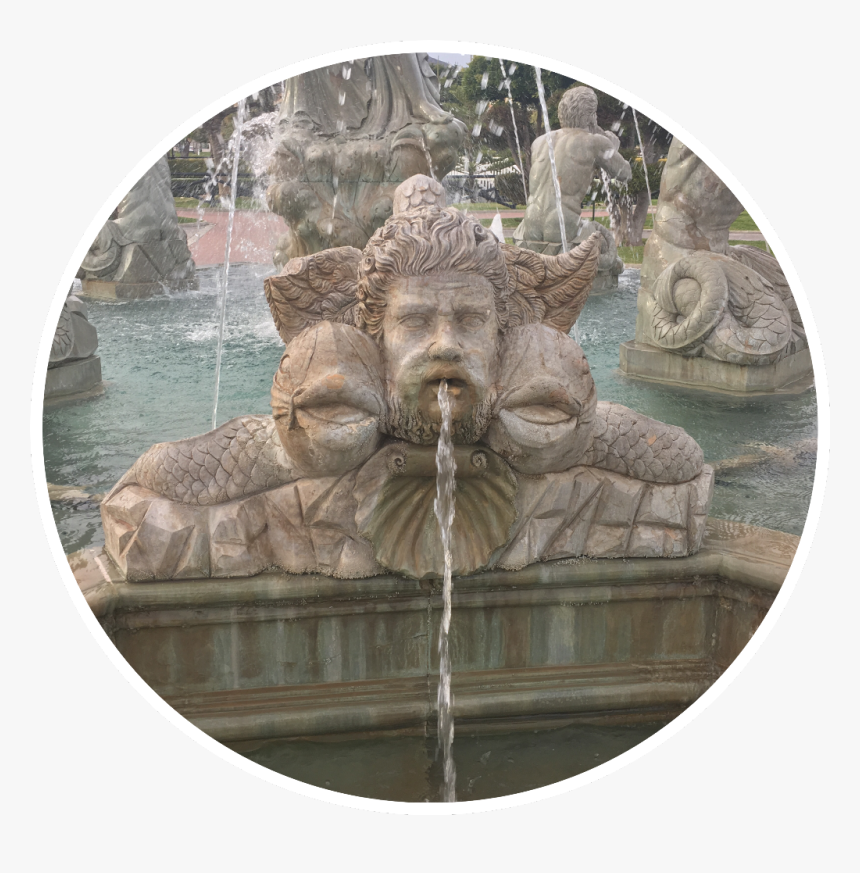 #fontain #water #png #pngstickers #sculpture #freetoedit - Statue, Transparent Png, Free Download