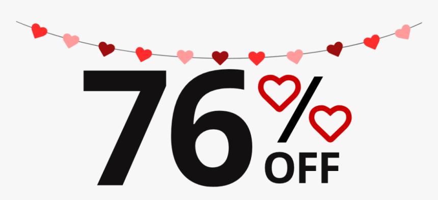 76% Off - Heart, HD Png Download, Free Download