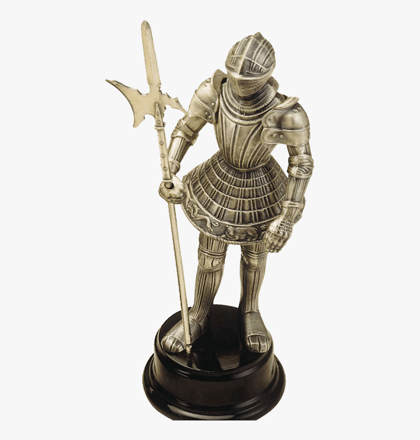 Miniature Knight Statue With Halberd By Marto - Armaduras Medievales, HD Png Download, Free Download