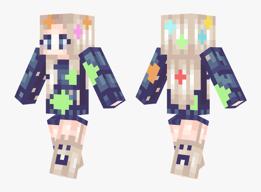 Minecraft Night Girl Skin, HD Png Download - kindpng