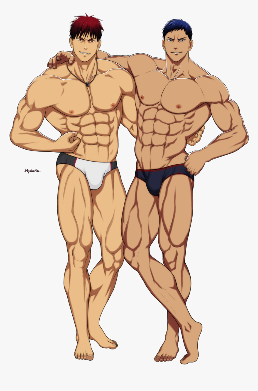 Muscular anime man