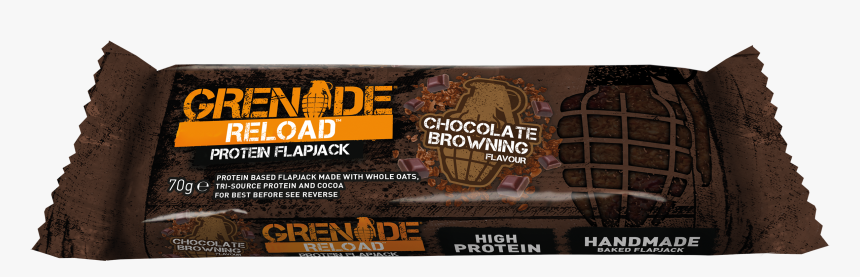 Grenade Reload Flapjack Chocolate Browning Protein - Chocolate, HD Png Download, Free Download