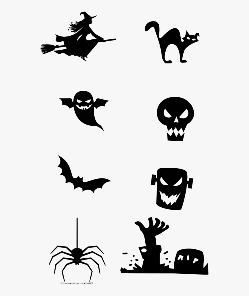 *halloween* Windshield Corner Decals - Silhouette, HD Png Download, Free Download