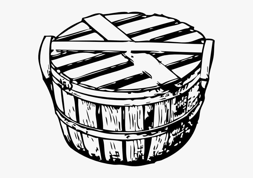 Bushel Basket With Cover Clip Art At Clker - Bushel Of Crabs Clipart, HD Png Download, Free Download