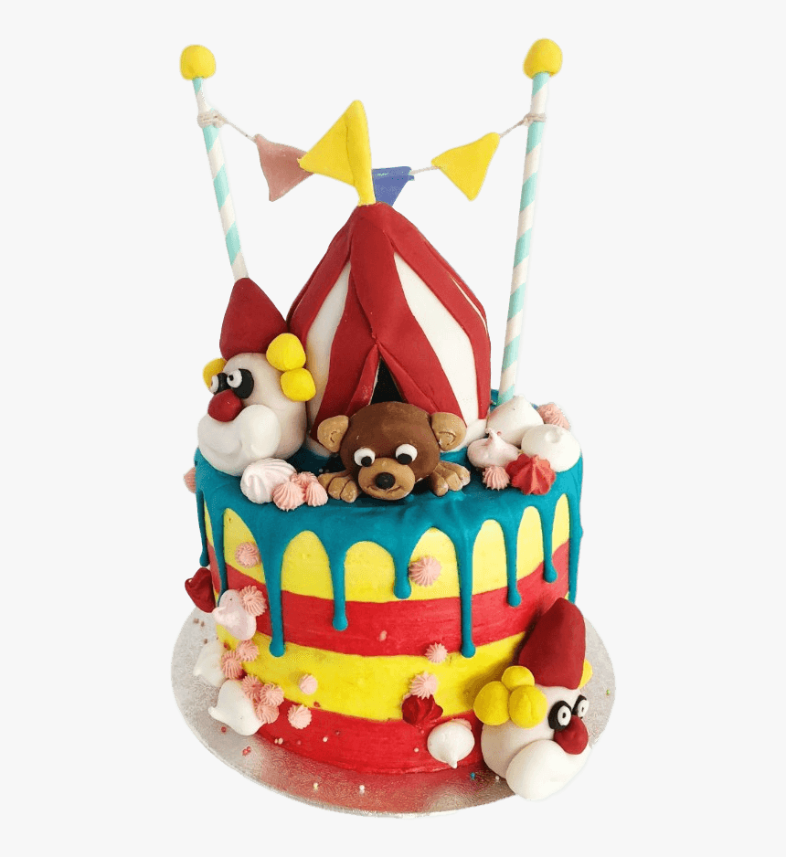 Transparent Circus Clown Png - Clown Drip Cake, Png Download, Free Download