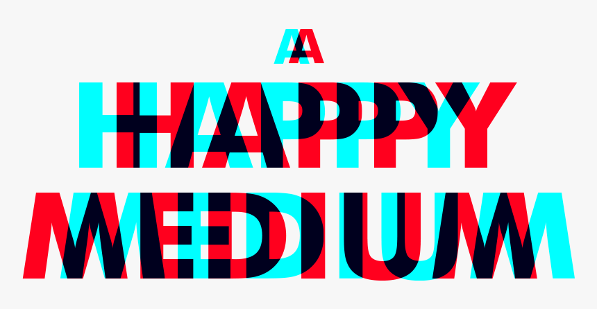 A Happy Medium - Graphic Design, HD Png Download, Free Download