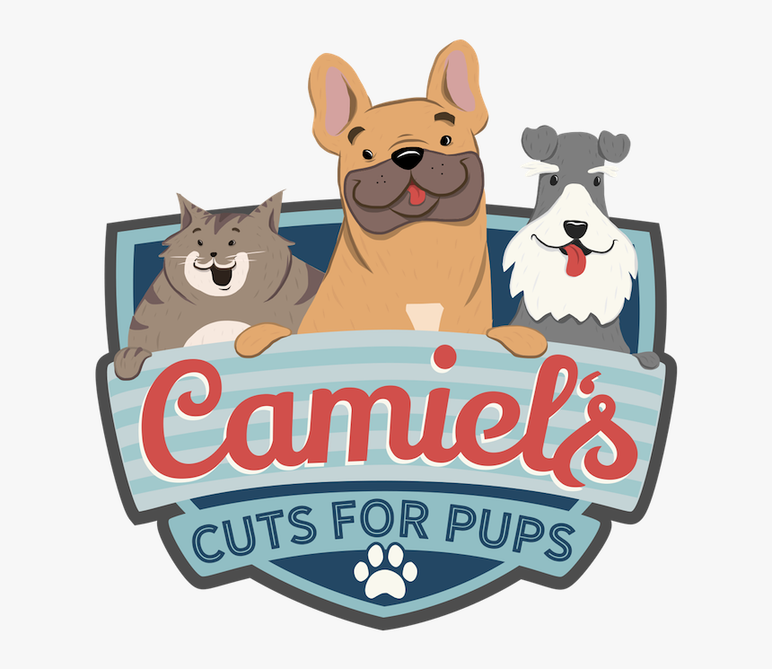 Camiels Cuts For Pups Logo Dog Grooming Los Angeles - Grooming Logo Dog And Cats, HD Png Download, Free Download