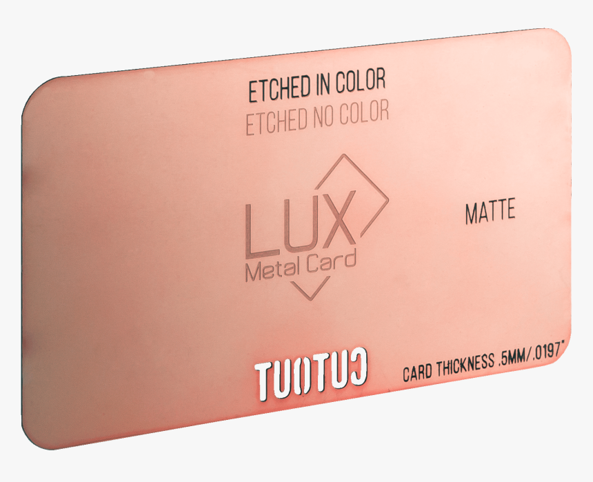 Rose Gold Matte Metal Business Card - Box, HD Png Download, Free Download