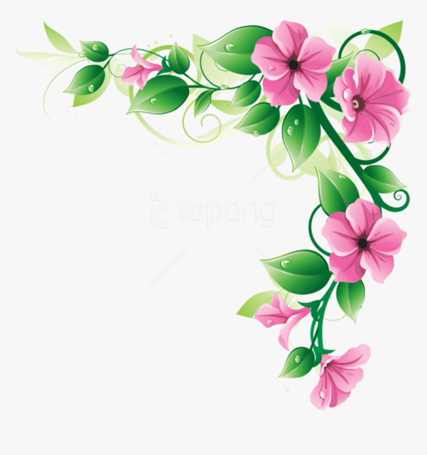 Free Png Flowers Borders Png - Flower Border Png, Transparent Png, Free Download