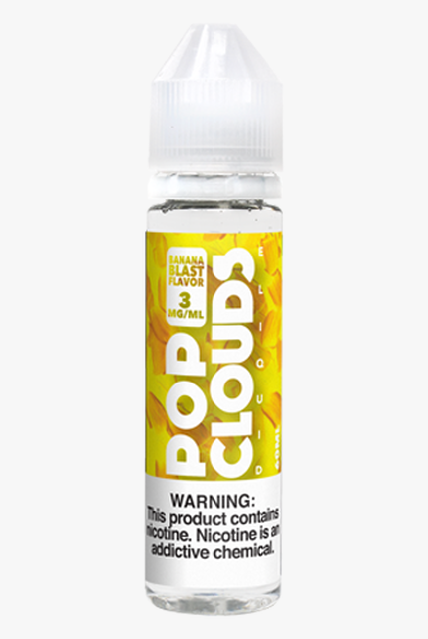 Banana 60ml By Pop Clouds E-liquid - Plastic Bottle, HD Png Download, Free Download