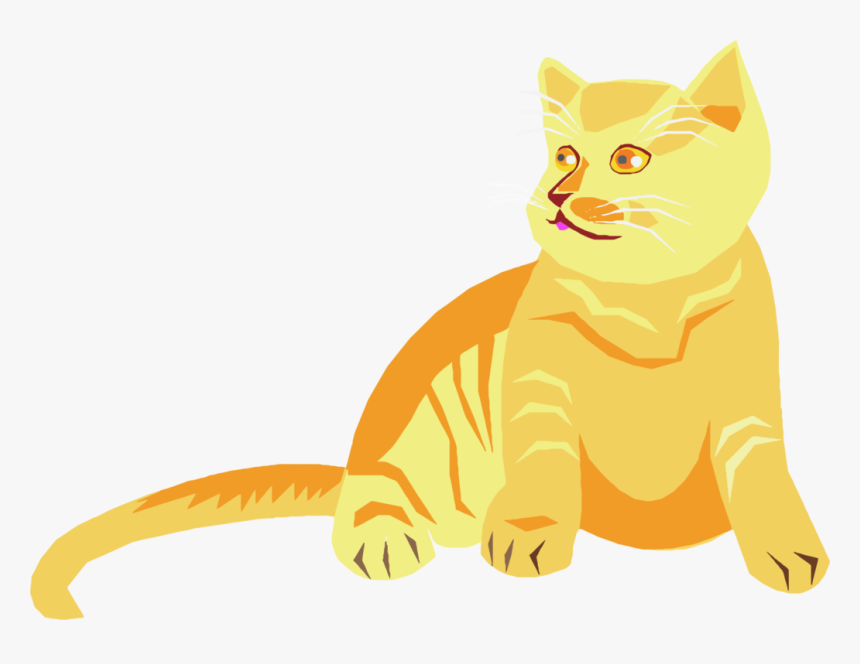 Art,carnivoran,yellow - Siamese Cat, HD Png Download, Free Download