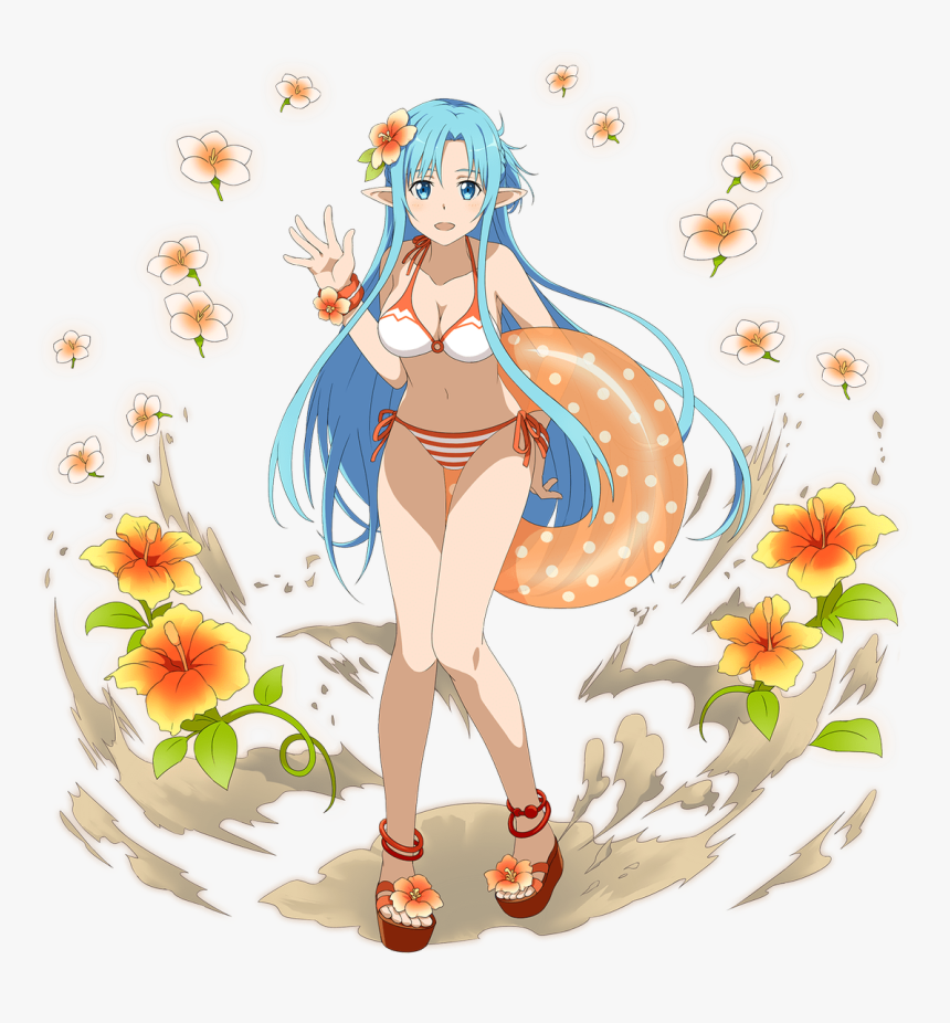 Asuna Tropical Beach - Asuna Sao Memory Defrag, HD Png Download, Free Download