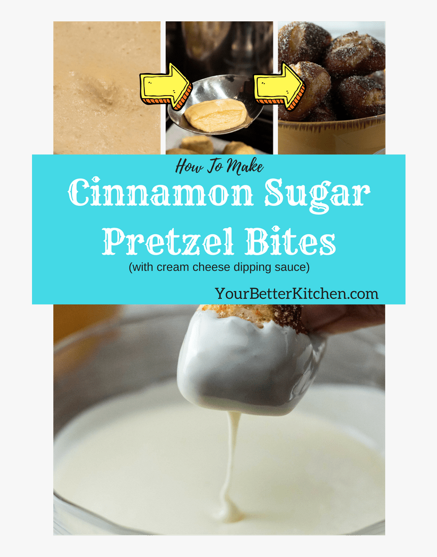 Pin For Cinnamon Sugar Pretzel Bites With Cream Cheese - Chocolate, HD Png Download, Free Download