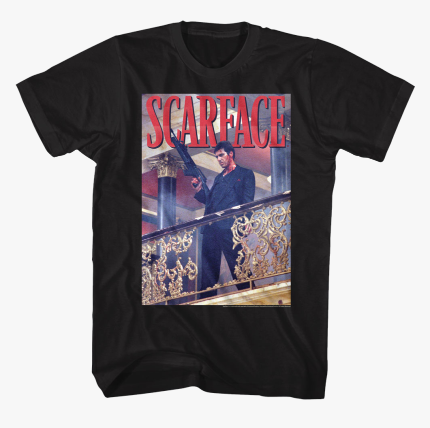 Tony Montana Poster Scarface T-shirt - Pacino Scarface, HD Png Download, Free Download