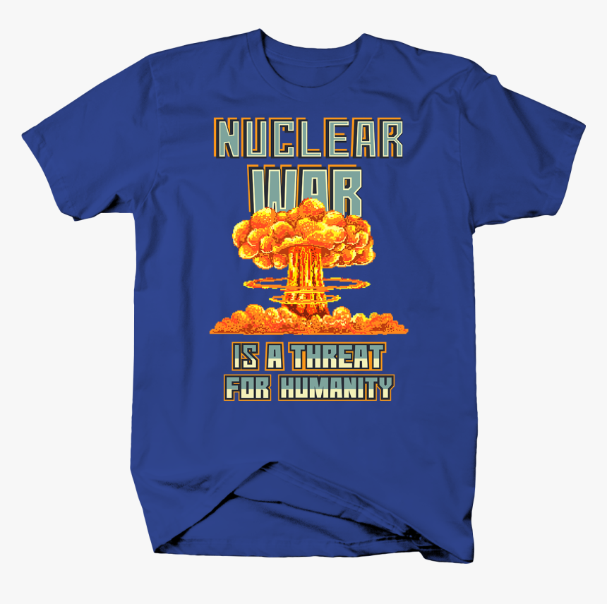 Nuclear War Threat For Humanity Mushroom Cloud Pixel - Active Shirt, HD Png Download, Free Download