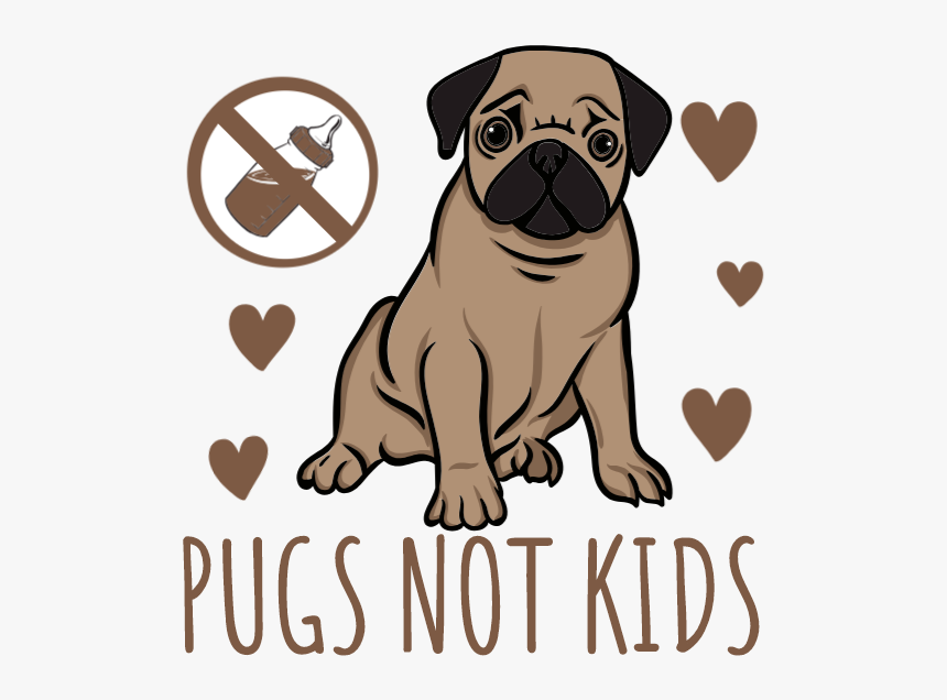 Love My Pug Png, Transparent Png, Free Download