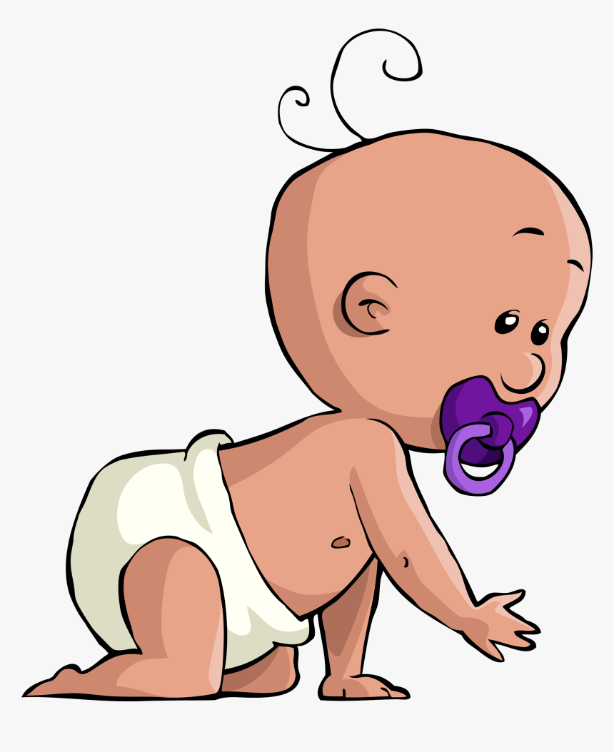 Cartoon Baby Crawling, HD Png Download, Free Download