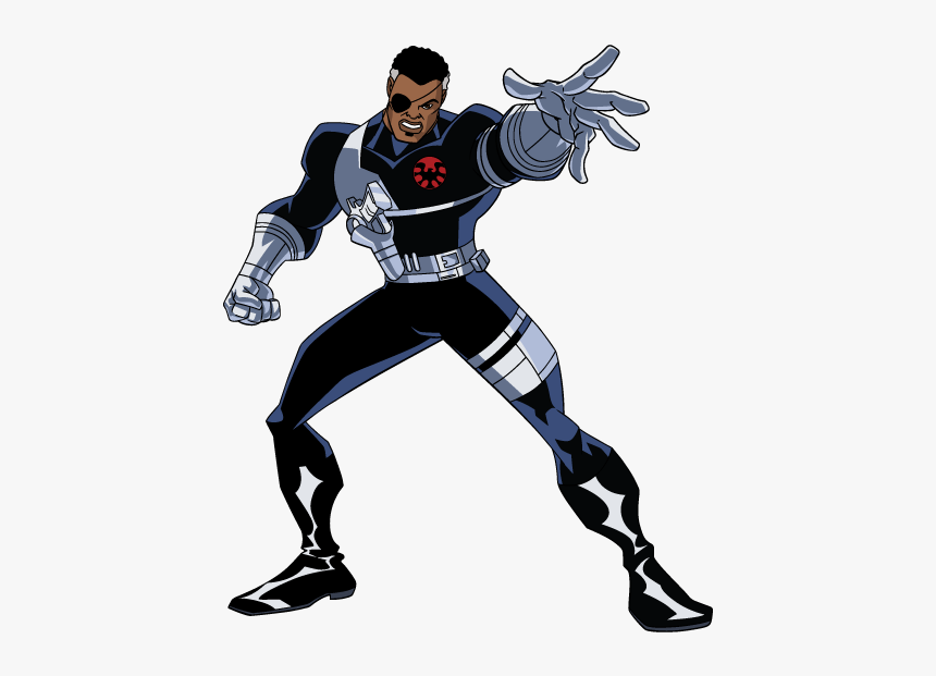 Avengers Emh - Nick Fury Avengers Cartoon, HD Png Download, Free Download