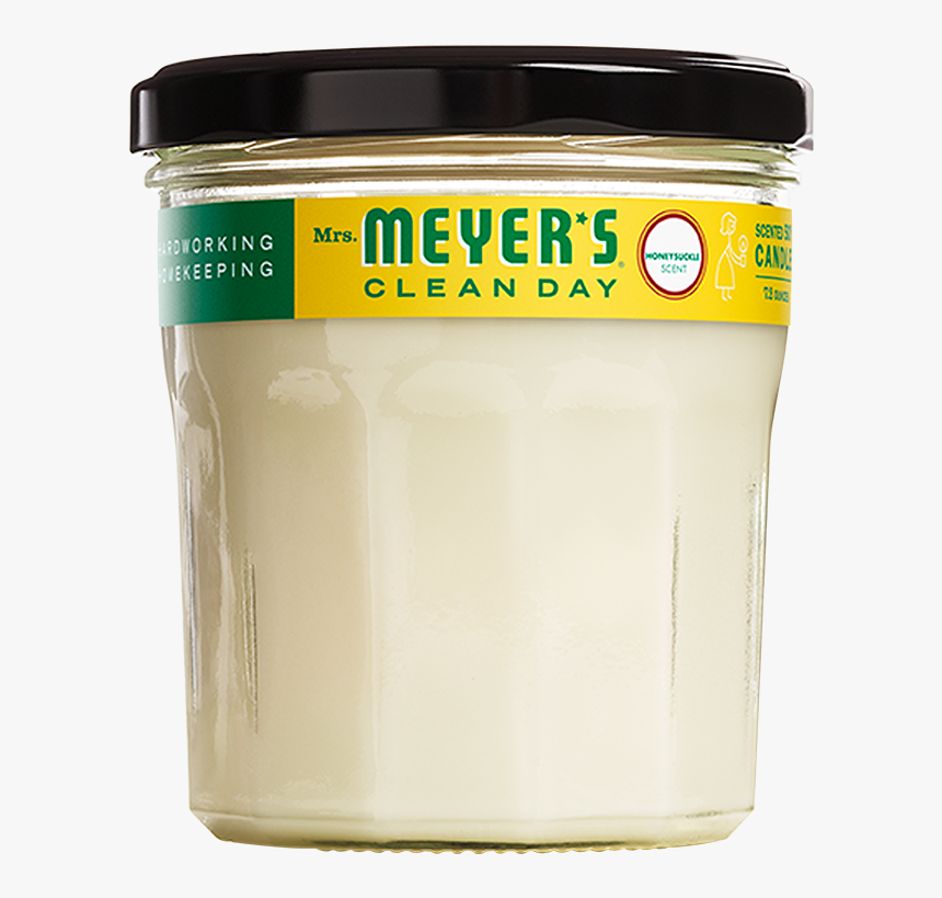 Mrs Meyers Honeysuckle Soy Candle Large - Mrs Meyers, HD Png Download, Free Download